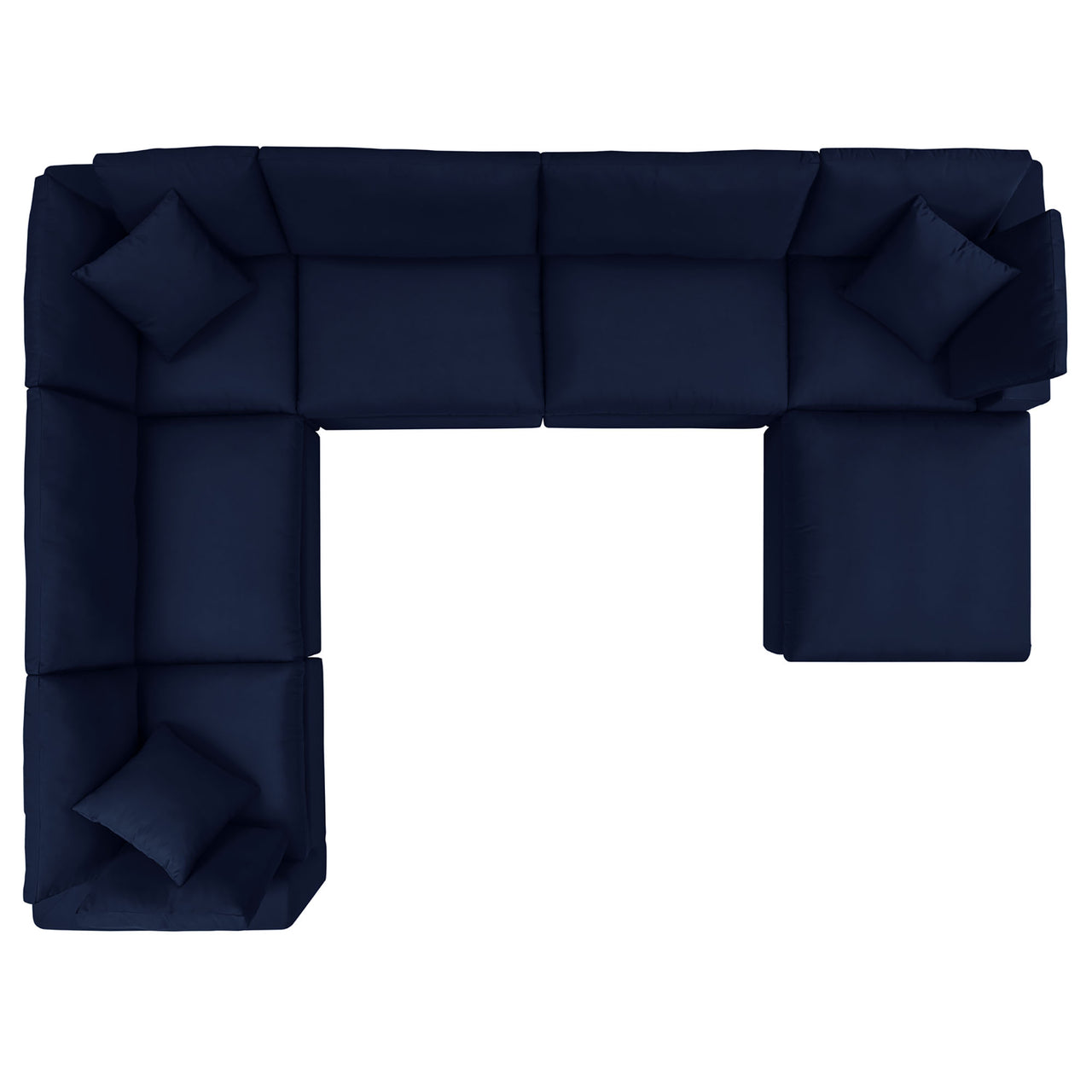 Angelic 7-Piece Sunbrella® Alfresco Sectional, Navy