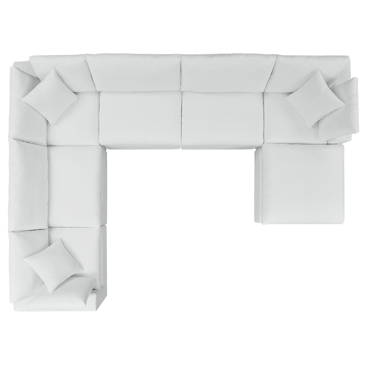 Angelic 7-Piece Sunbrella® Alfresco Sectional, White
