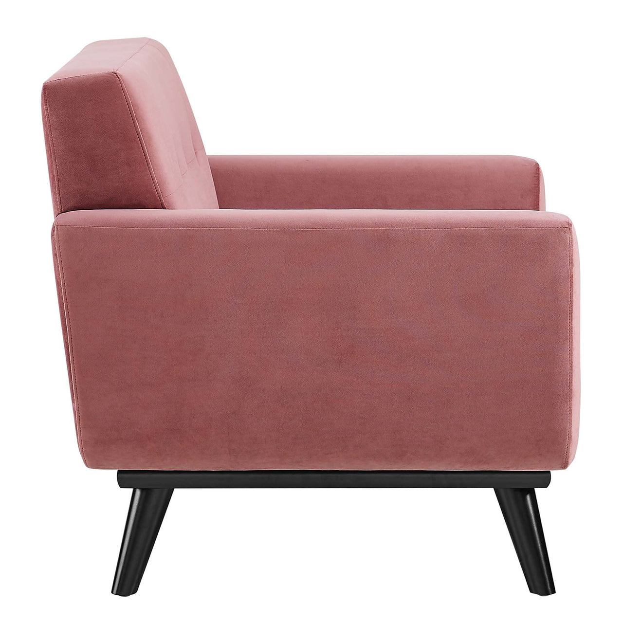 Rendezvous Velvet Armchair, Dusty Rose