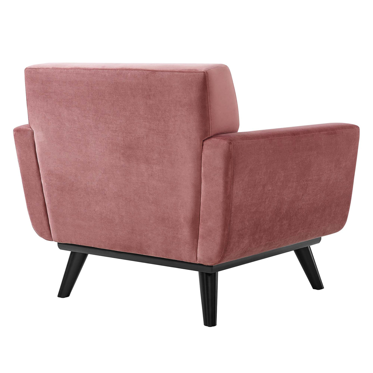 Rendezvous Velvet Armchair, Dusty Rose