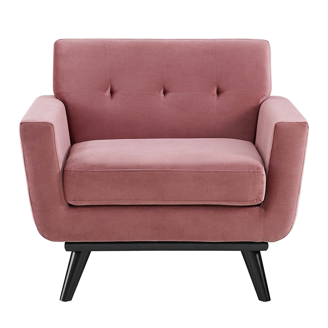 Rendezvous Velvet Armchair, Dusty Rose