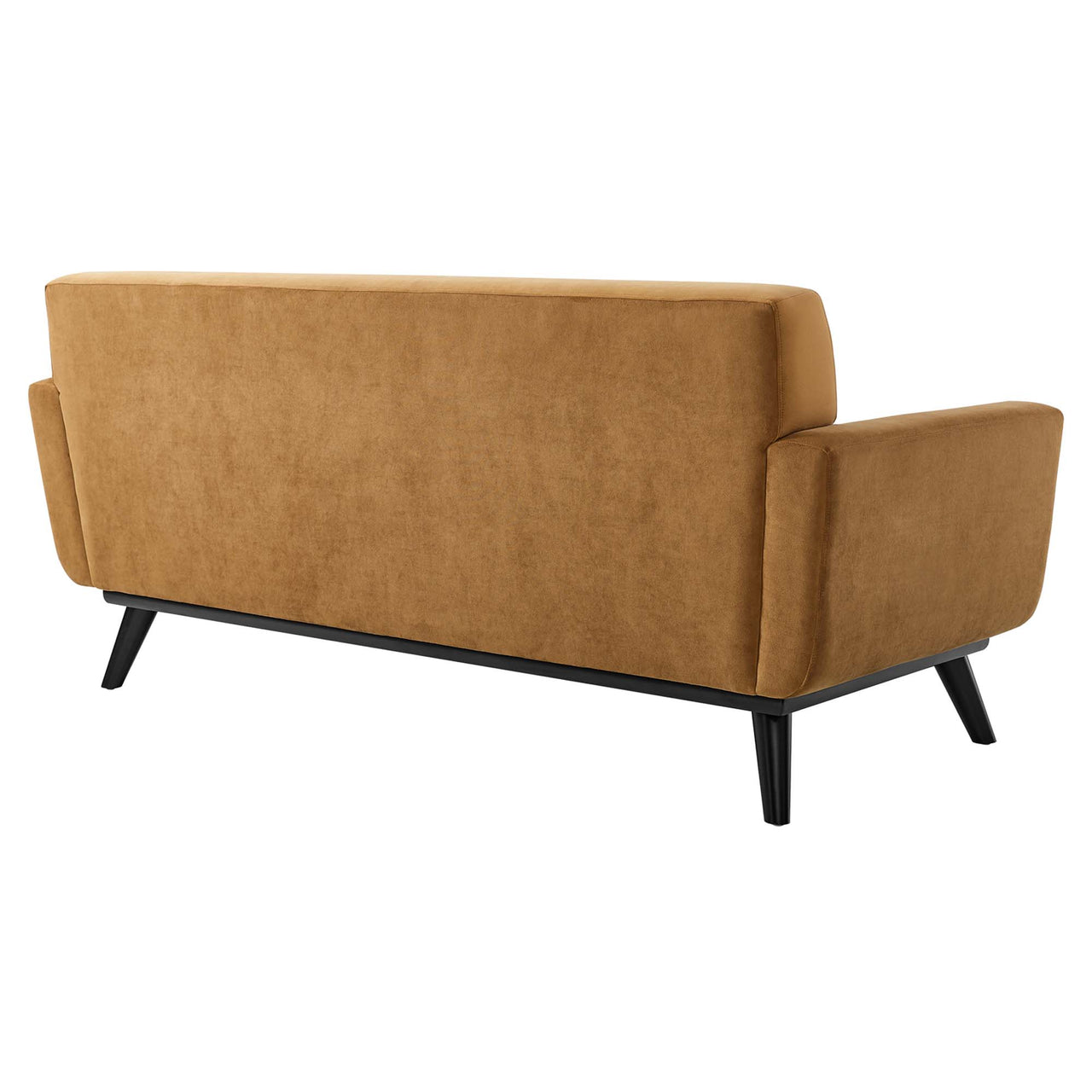 Rendezvous Velvet Loveseat, Cognac