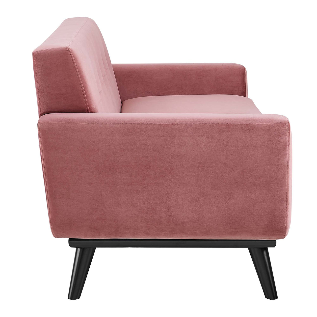Rendezvous Velvet Loveseat, Dusty Rose