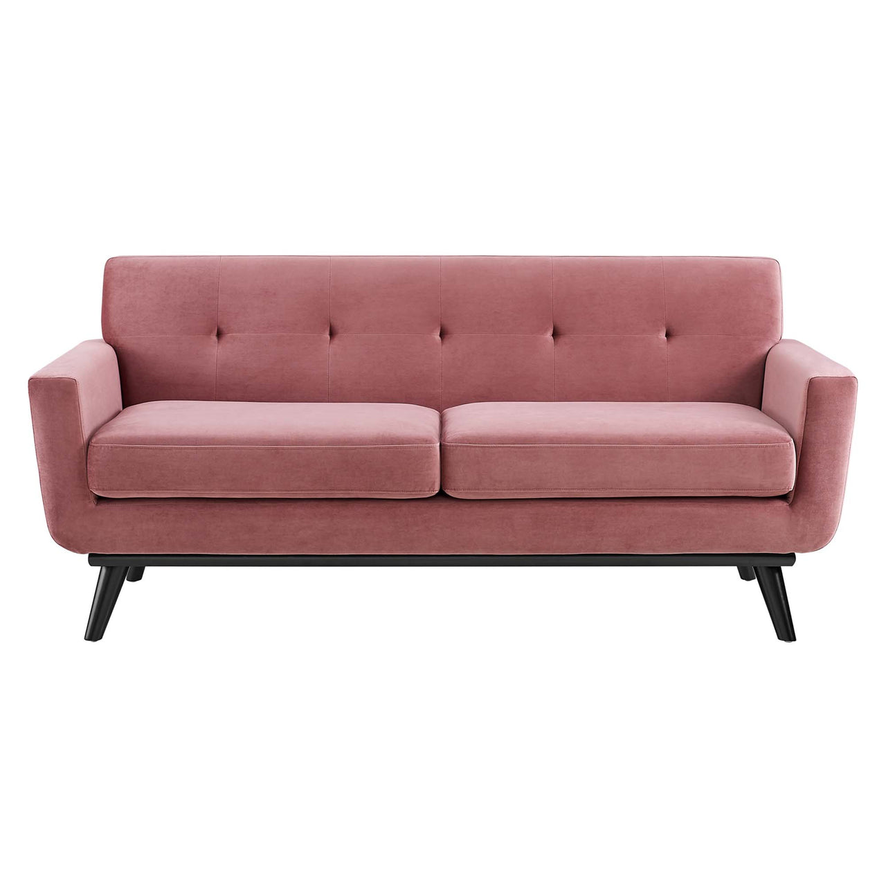 Rendezvous Velvet Loveseat, Dusty Rose