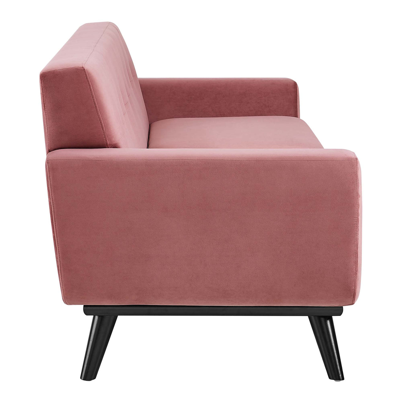 Rendezvous Velvet Sofa, Dusty Rose