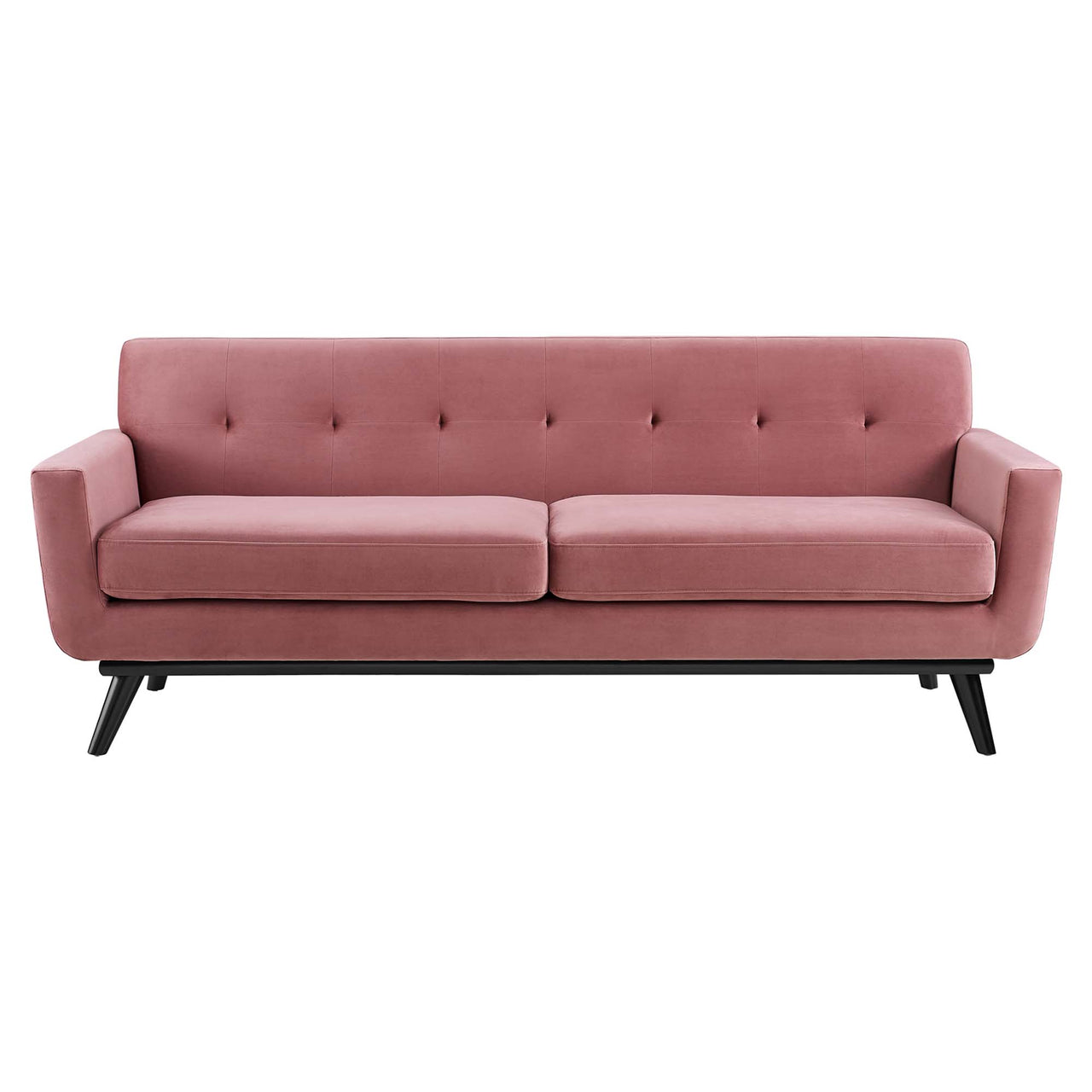 Rendezvous Velvet Sofa, Dusty Rose