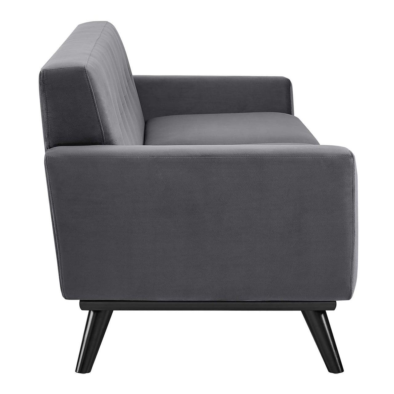 Rendezvous Velvet Sofa, Gray