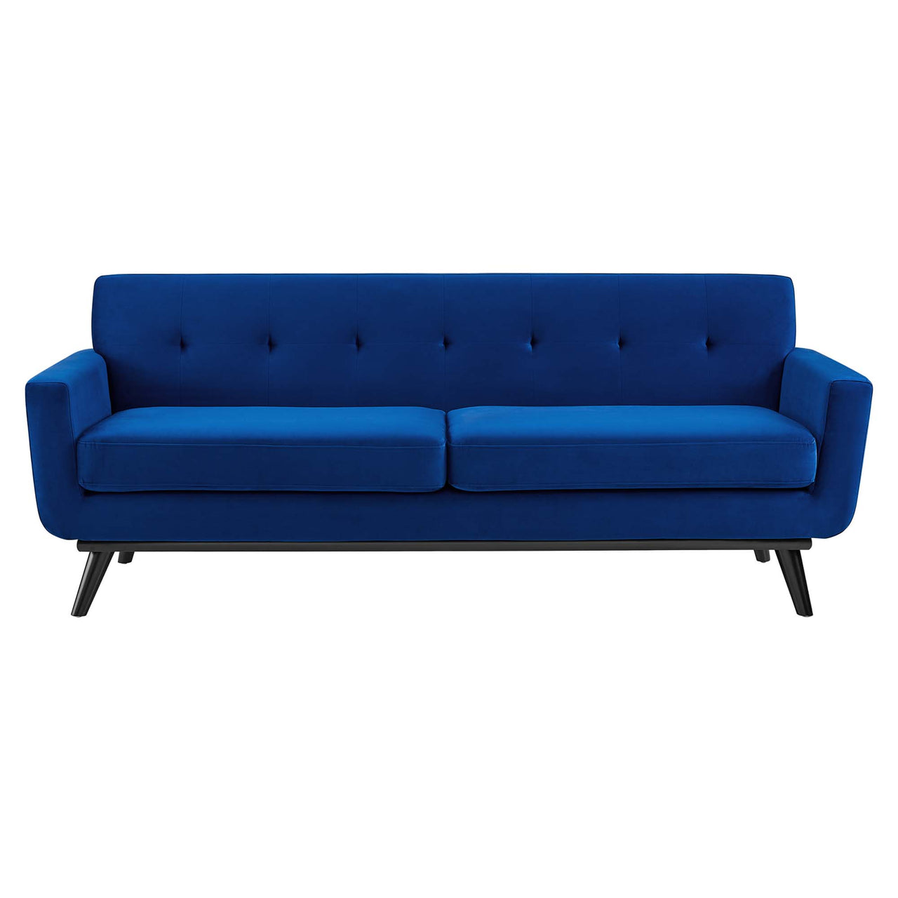 Rendezvous Velvet Sofa, Navy