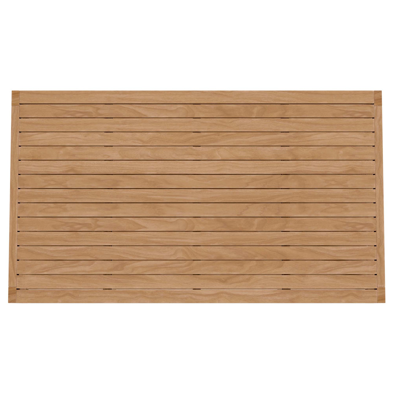 Ladder Rung Alfresco Teak Coffee Table, Natural Wood