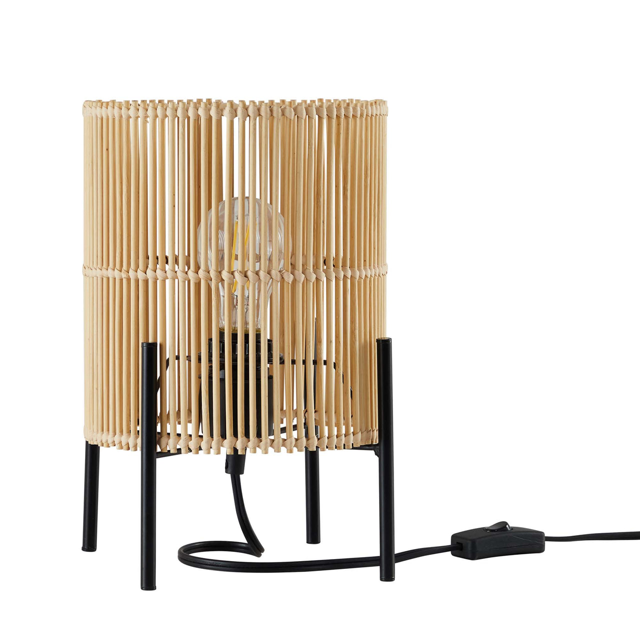 Caldeira Table Lamp, Natural Wood