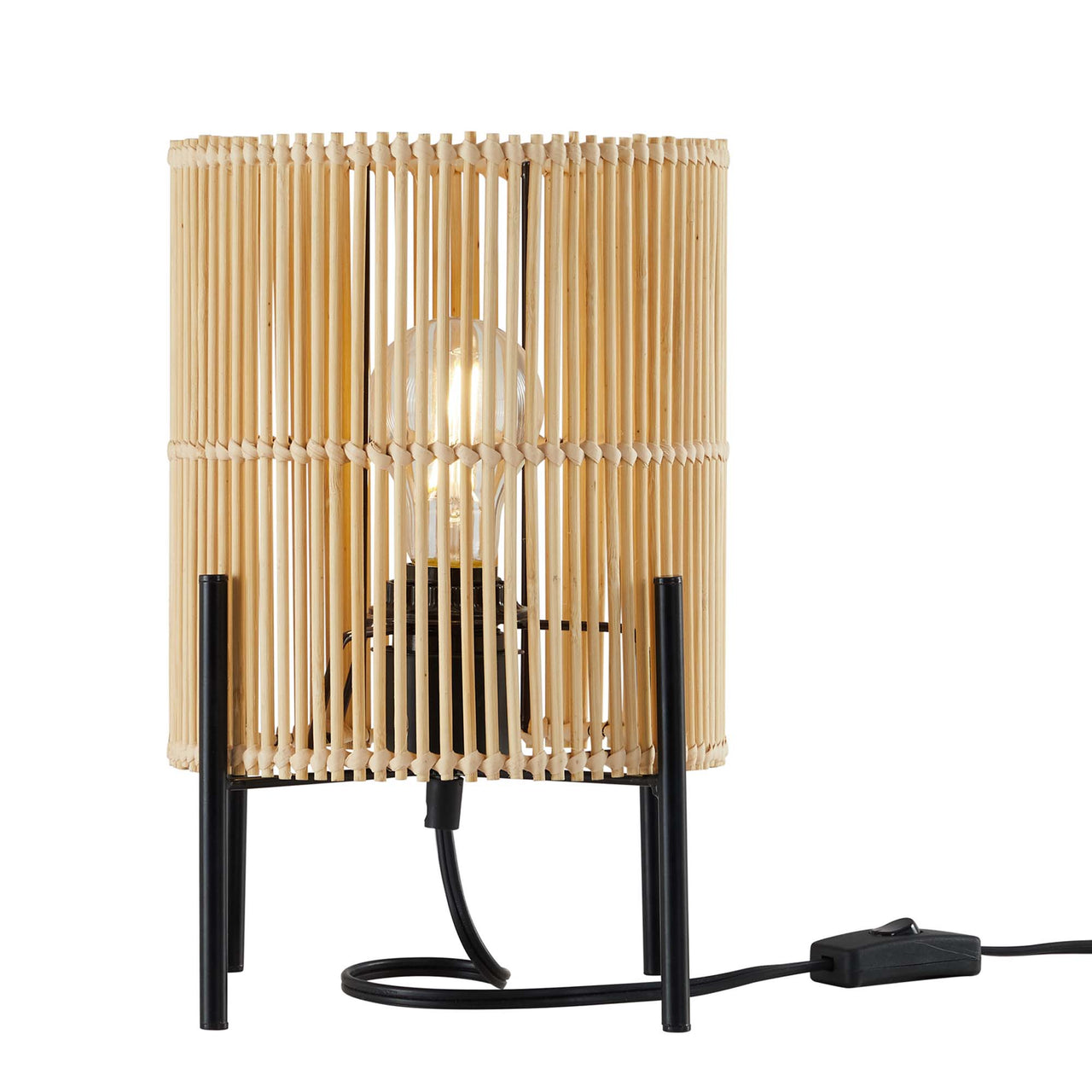 Caldeira Table Lamp, Natural Wood