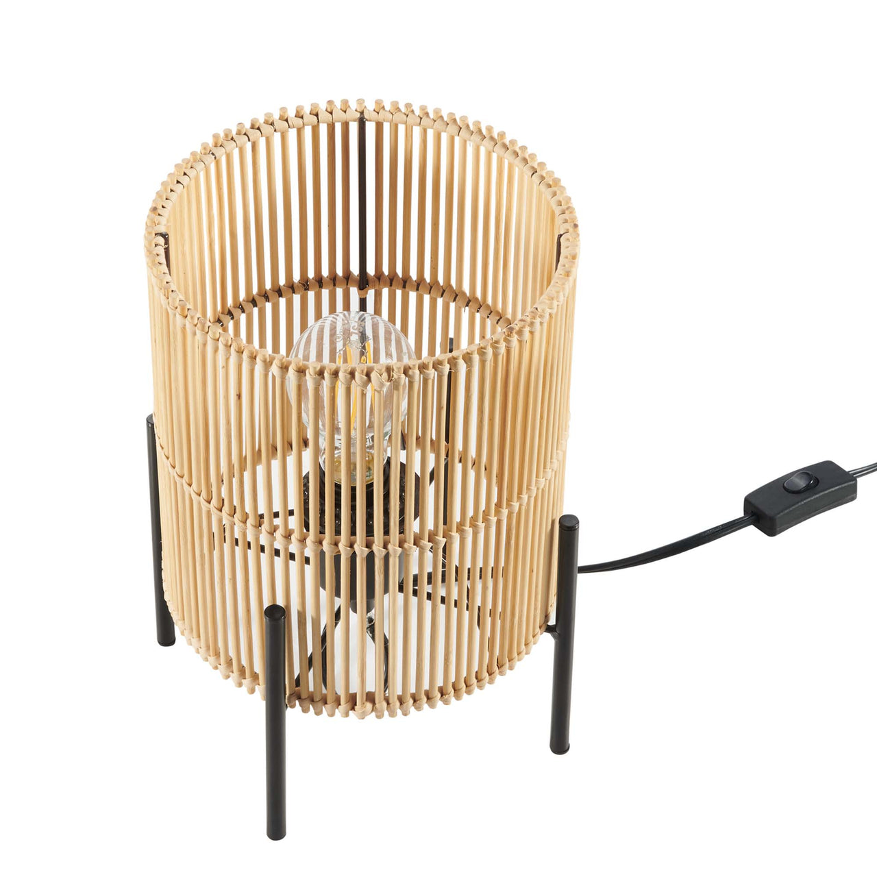 Caldeira Table Lamp, Natural Wood