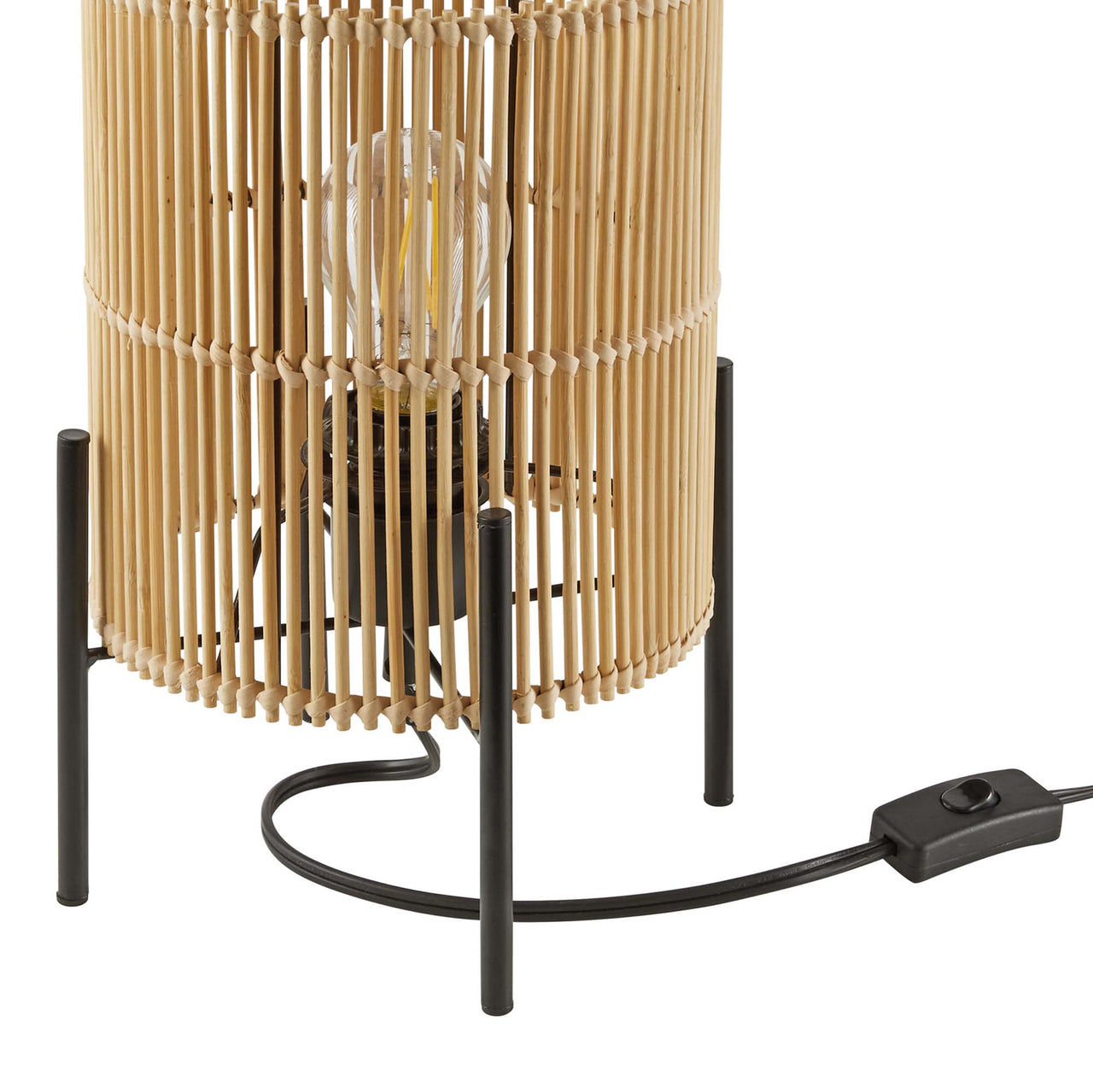 Caldeira Table Lamp, Natural Wood