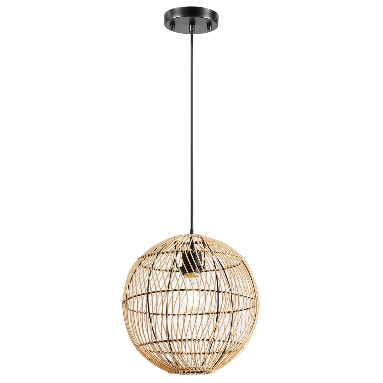 Orvane Pendant Light, Natural Wood