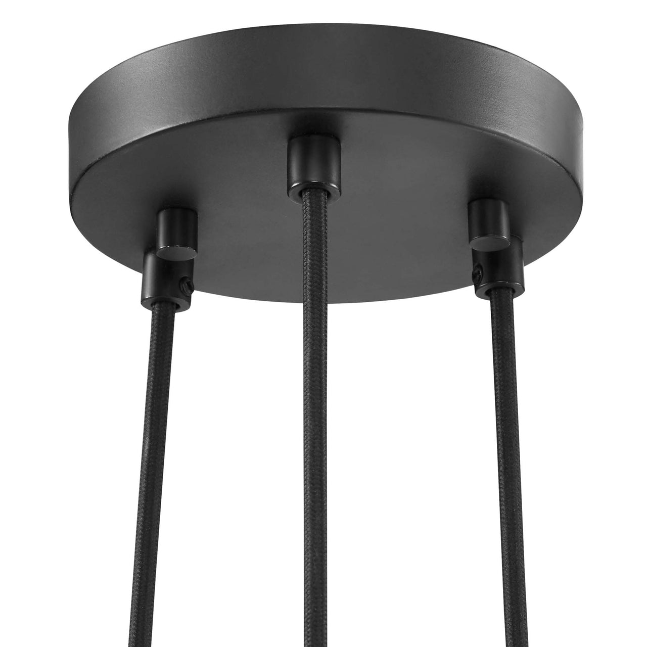 Goblet 3-Light Metal Pendant, Black