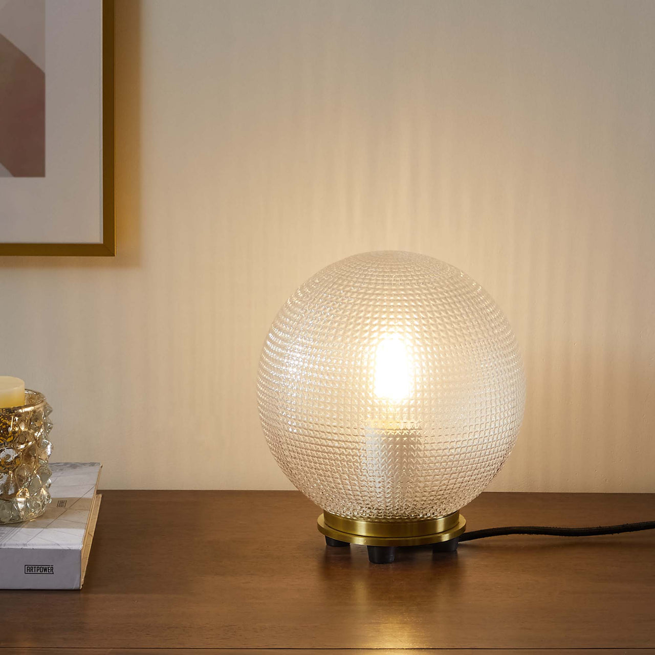 Dyson Sphere Table Lamp, Satin Brass