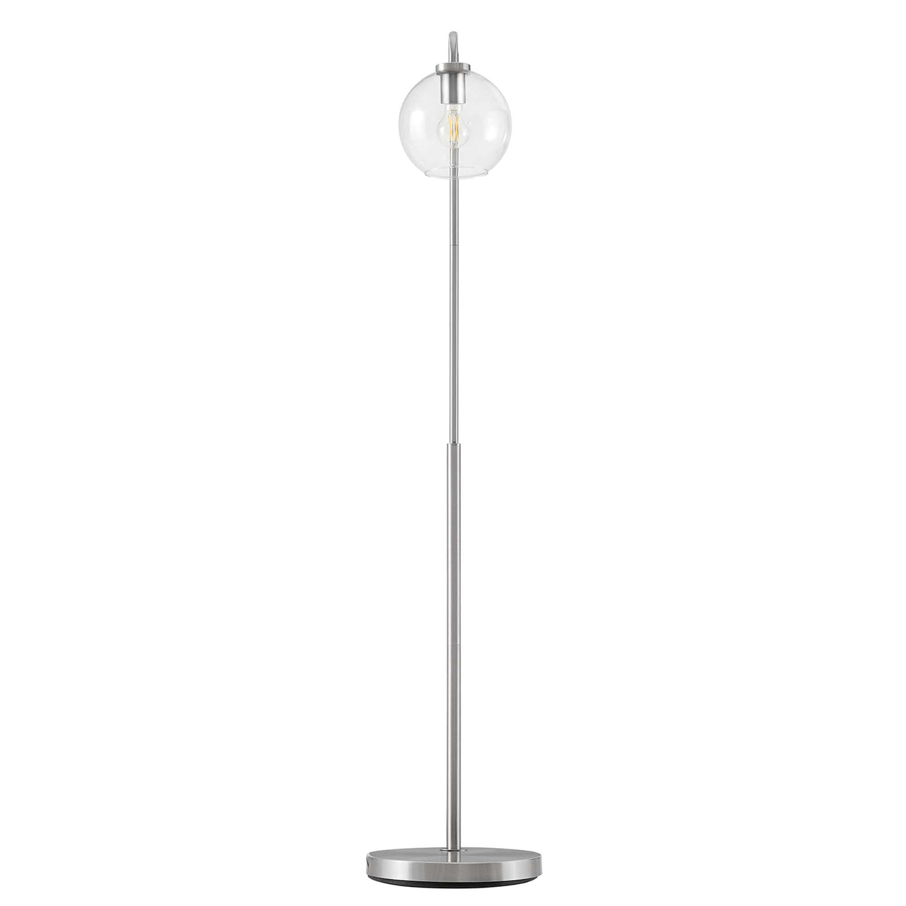 Discharge Floor Lamp, Satin Nickel