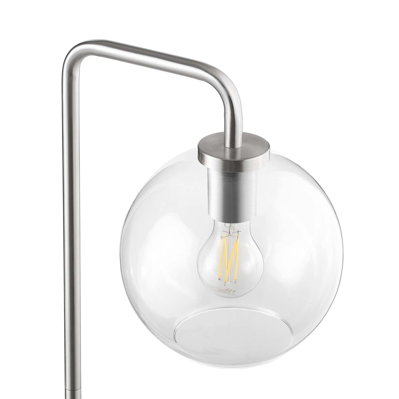 Discharge Floor Lamp, Satin Nickel