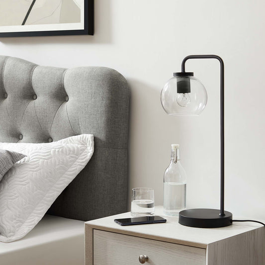 Discharge Table Lamp, Black