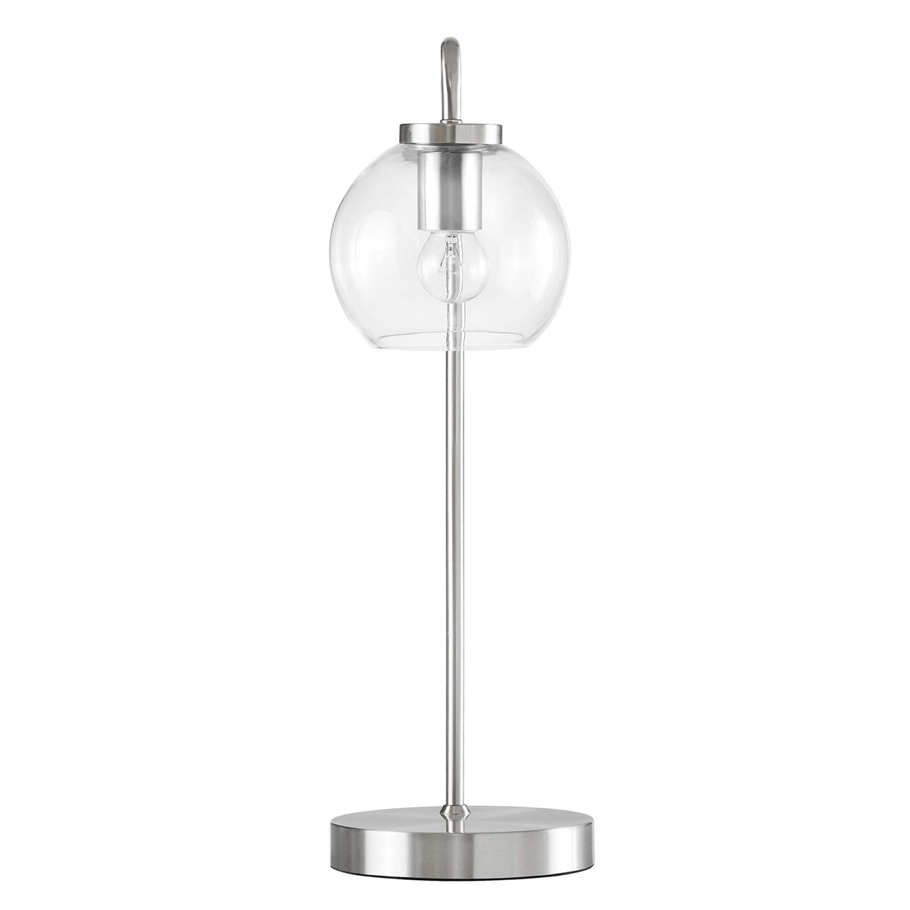 Discharge Table Lamp, Satin Nickel