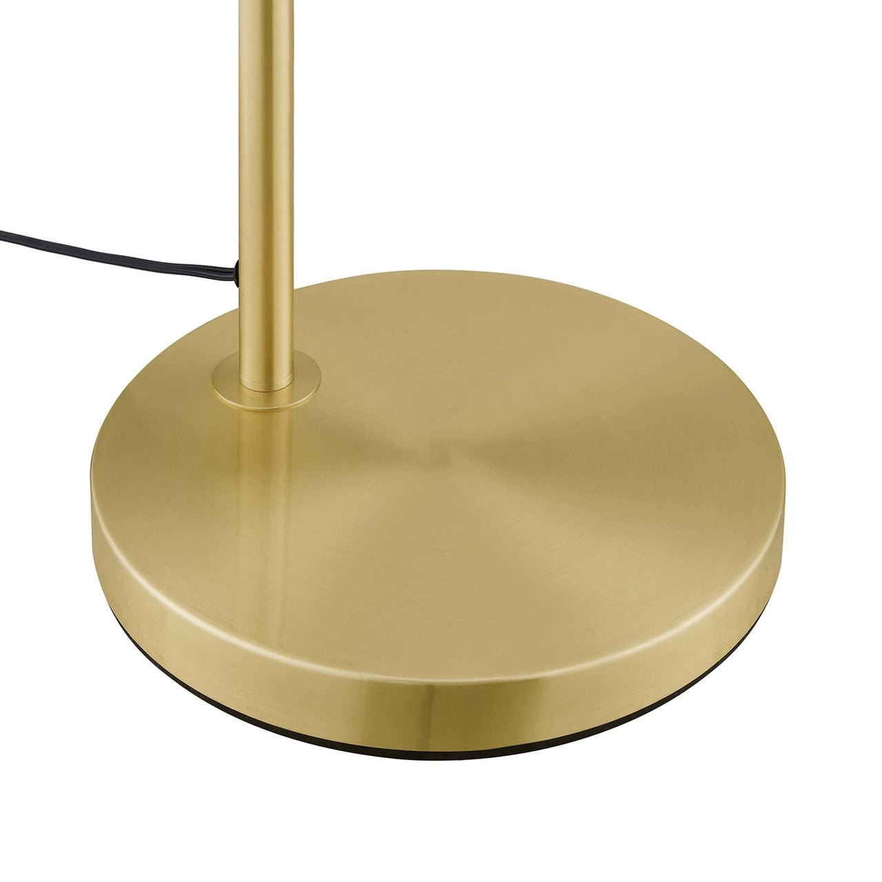 Lumen Cone Floor Lamp, Satin Brass