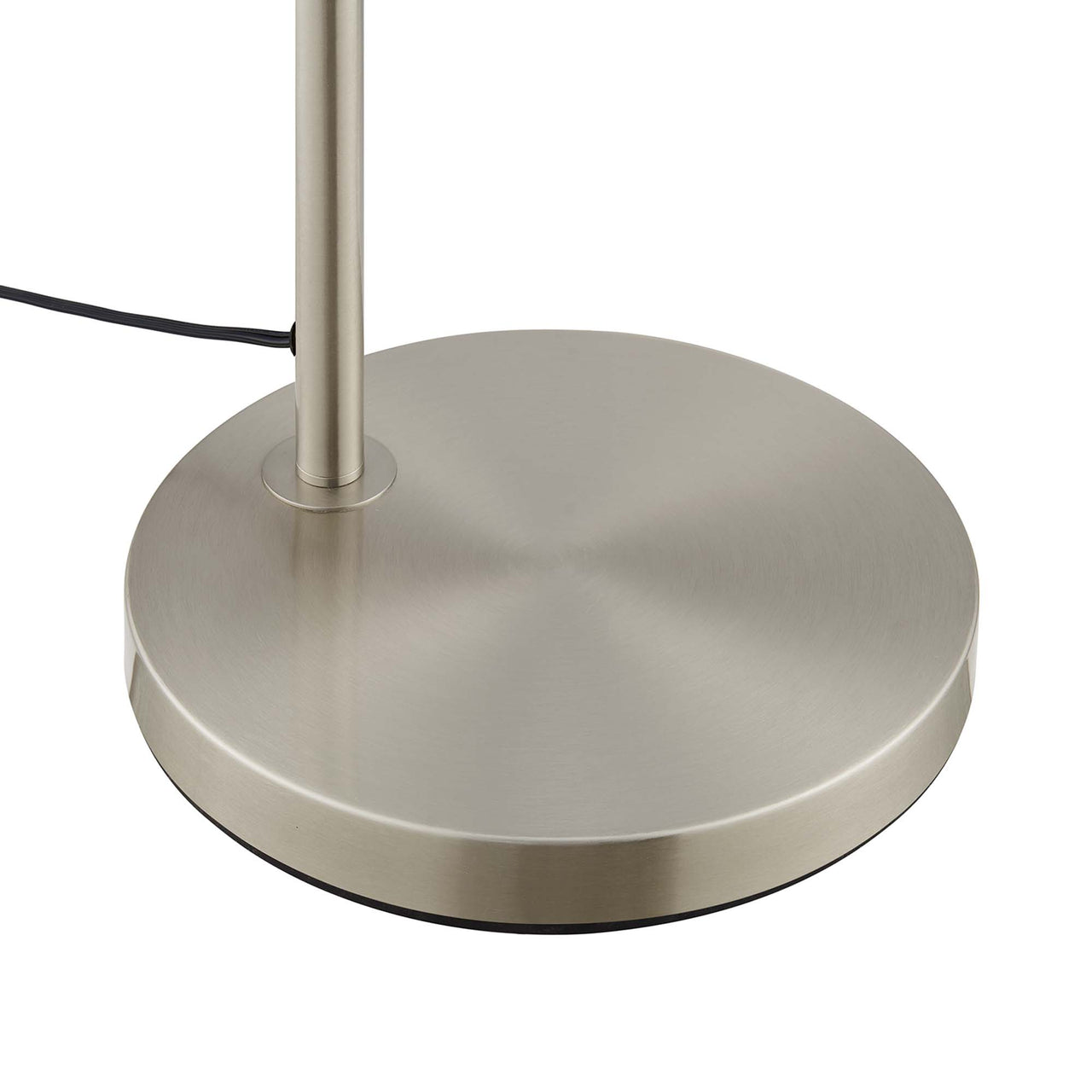 Lumen Cone Floor Lamp, Satin Nickel