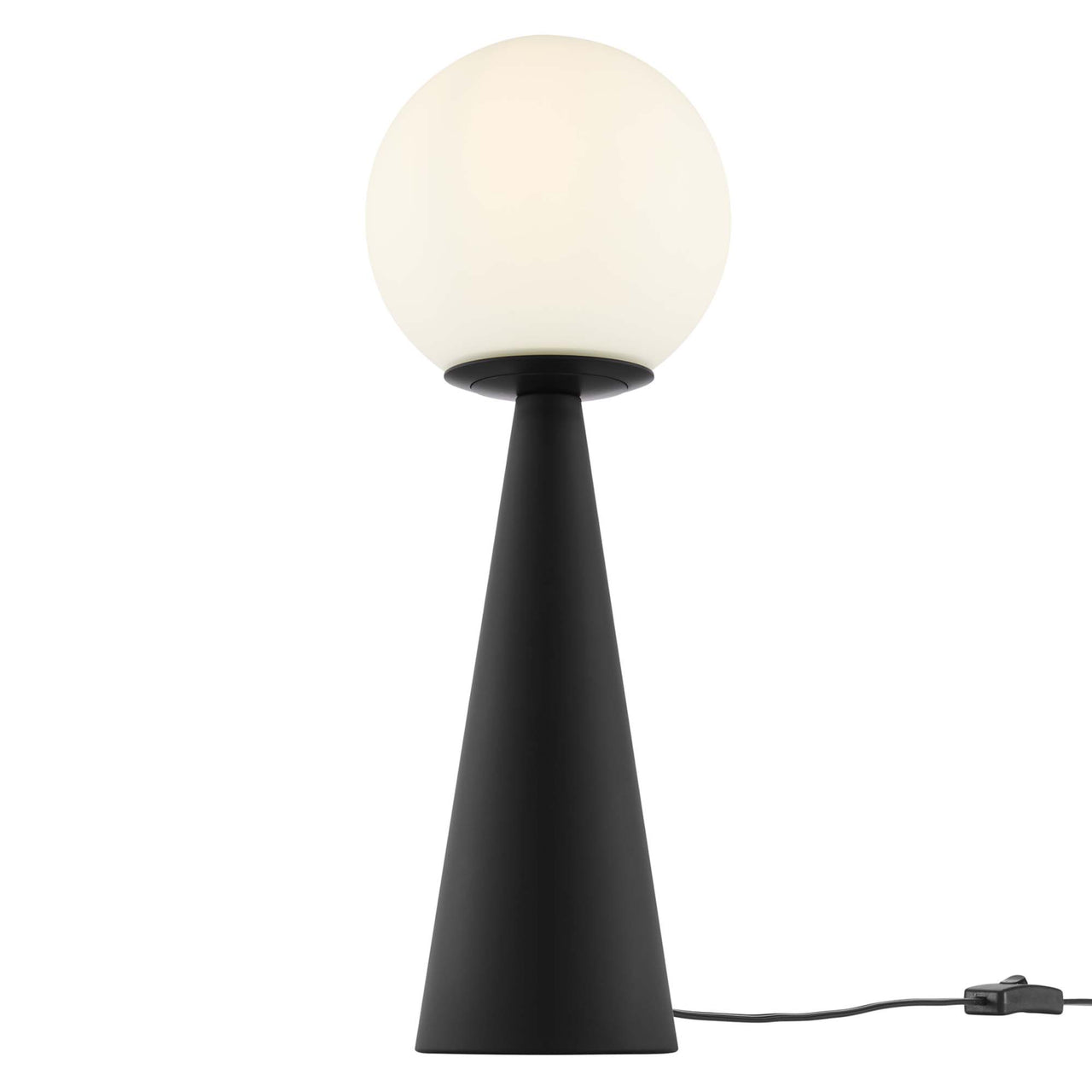 Lunetra Table Lamp, White & Black
