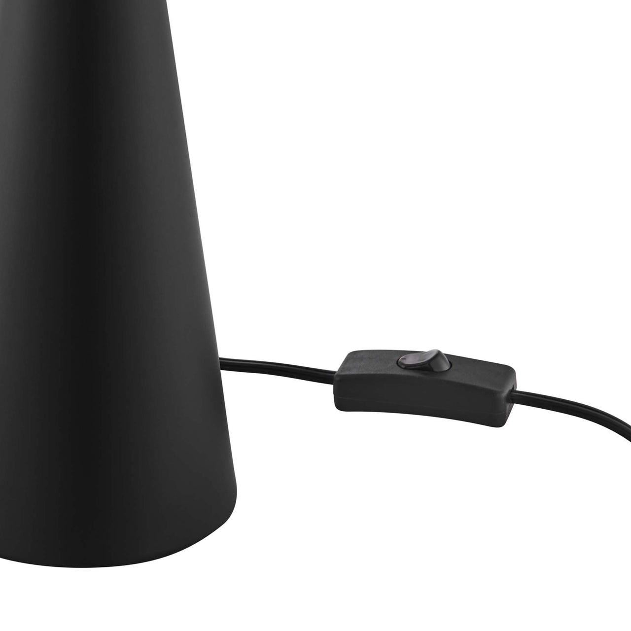 Lunetra Table Lamp, White & Black