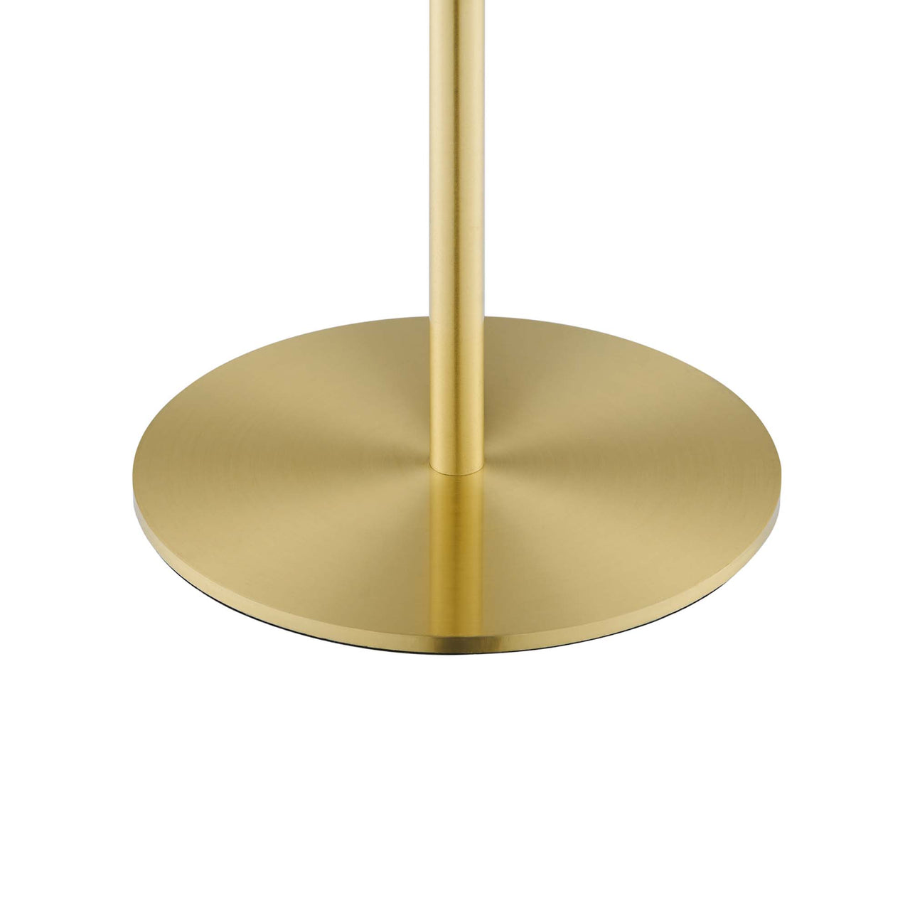 Carousel Table Lamp, White & Satin Brass