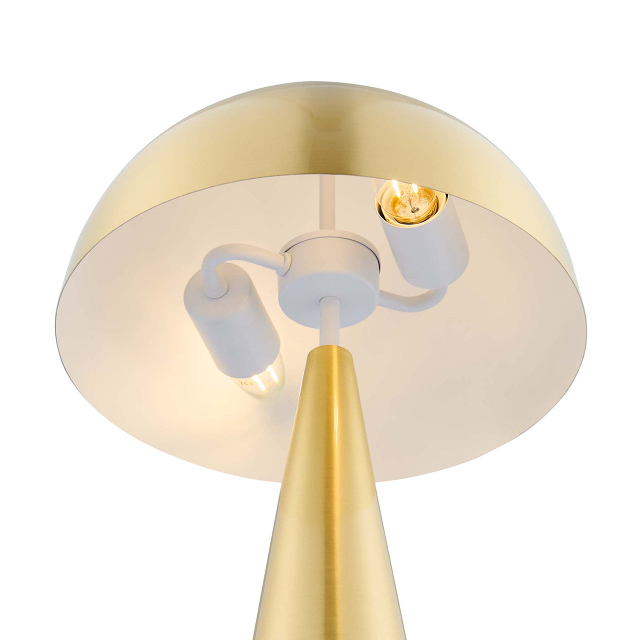 Agaric Table Lamp, Satin Brass