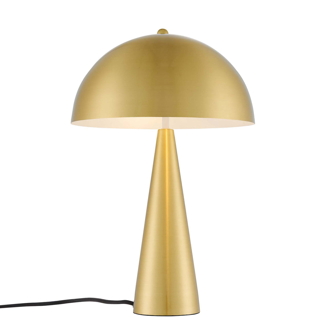 Agaric Table Lamp, Satin Brass