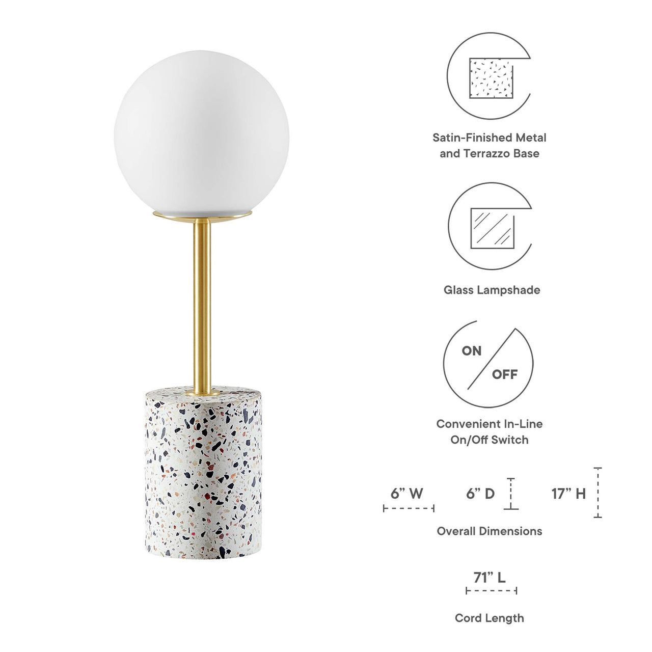 Idea Table Lamp, White