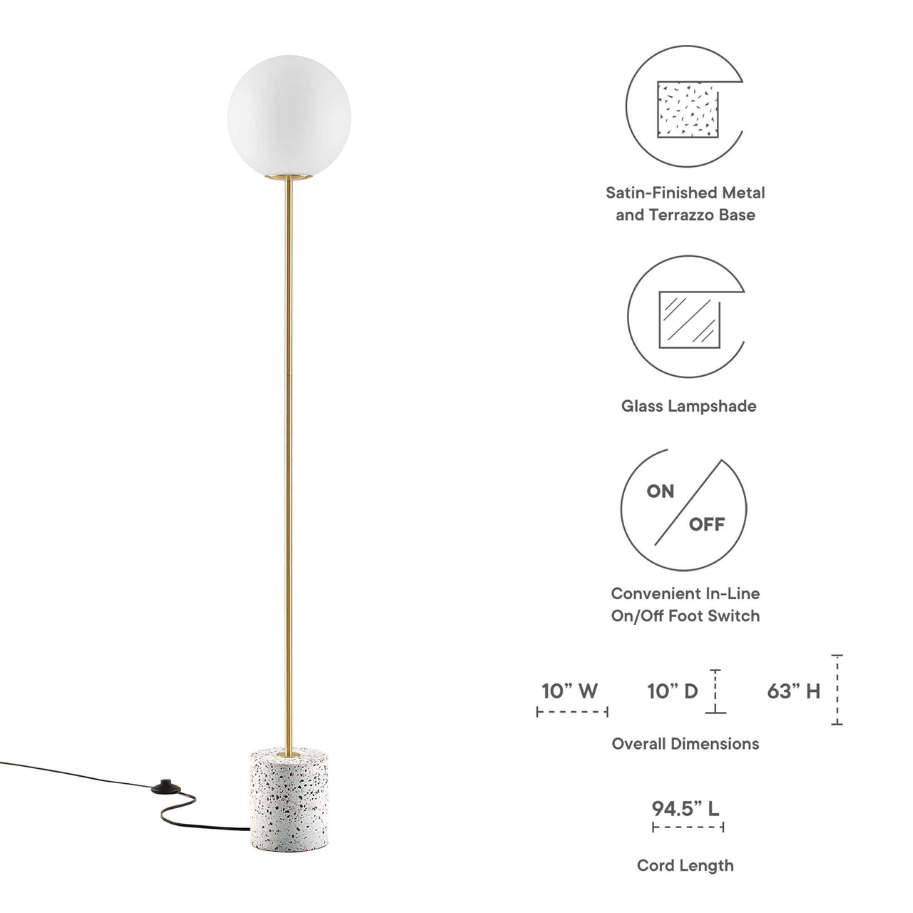 Idea Floor Lamp, White
