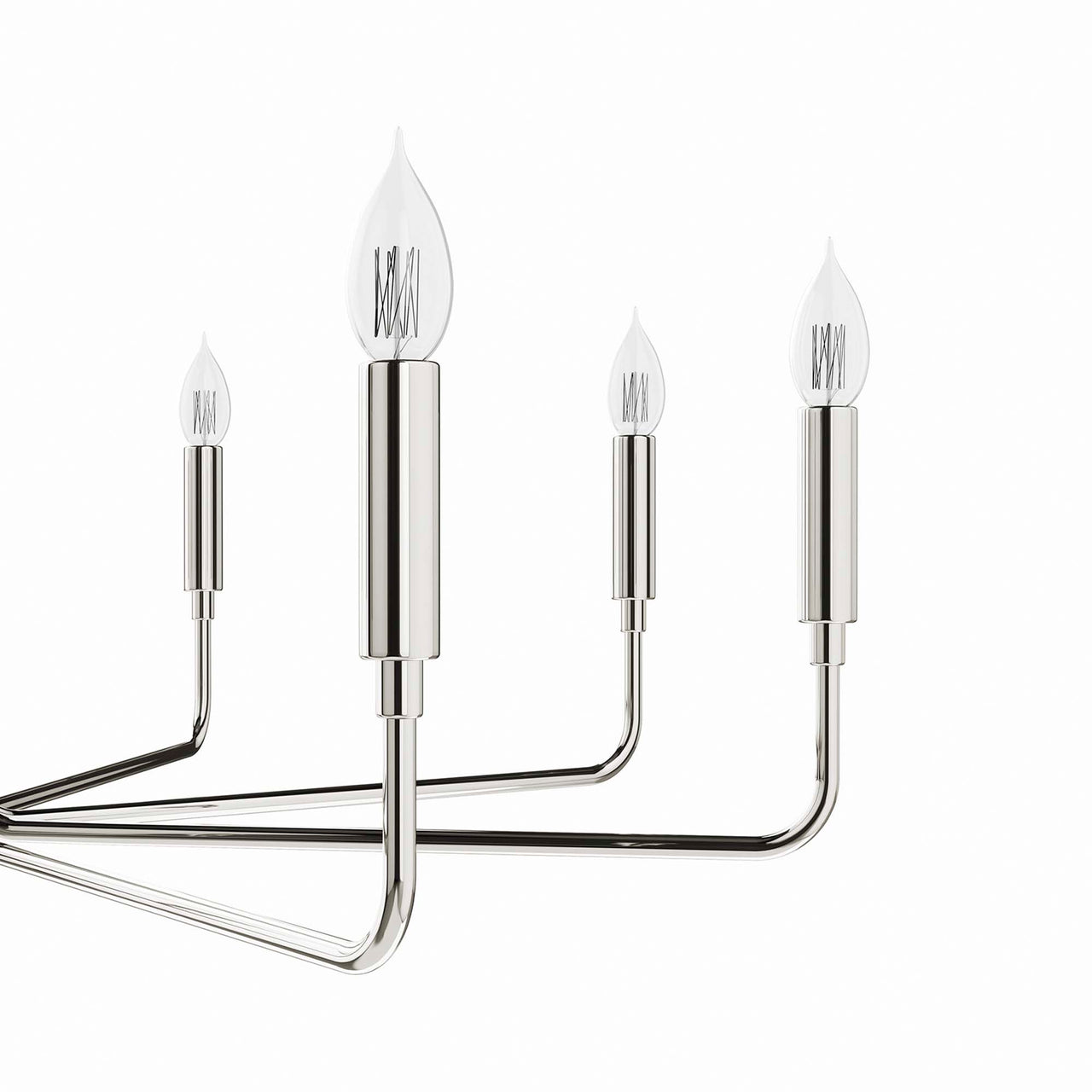 Ignite Chandelier, Large, Polished Nickel