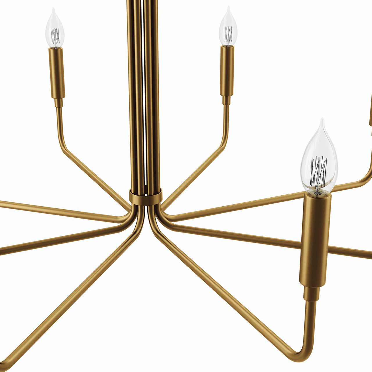 Ignite Chandelier, Large, Satin Brass