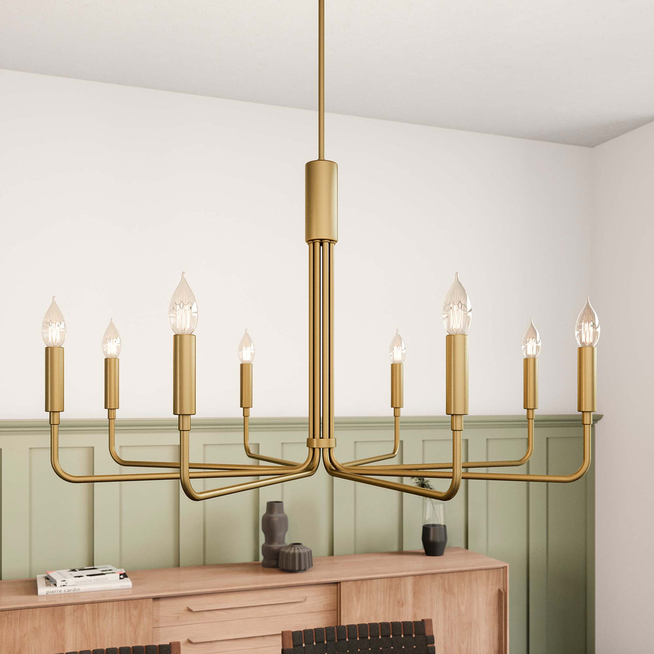 Ignite Chandelier, Large, Satin Brass