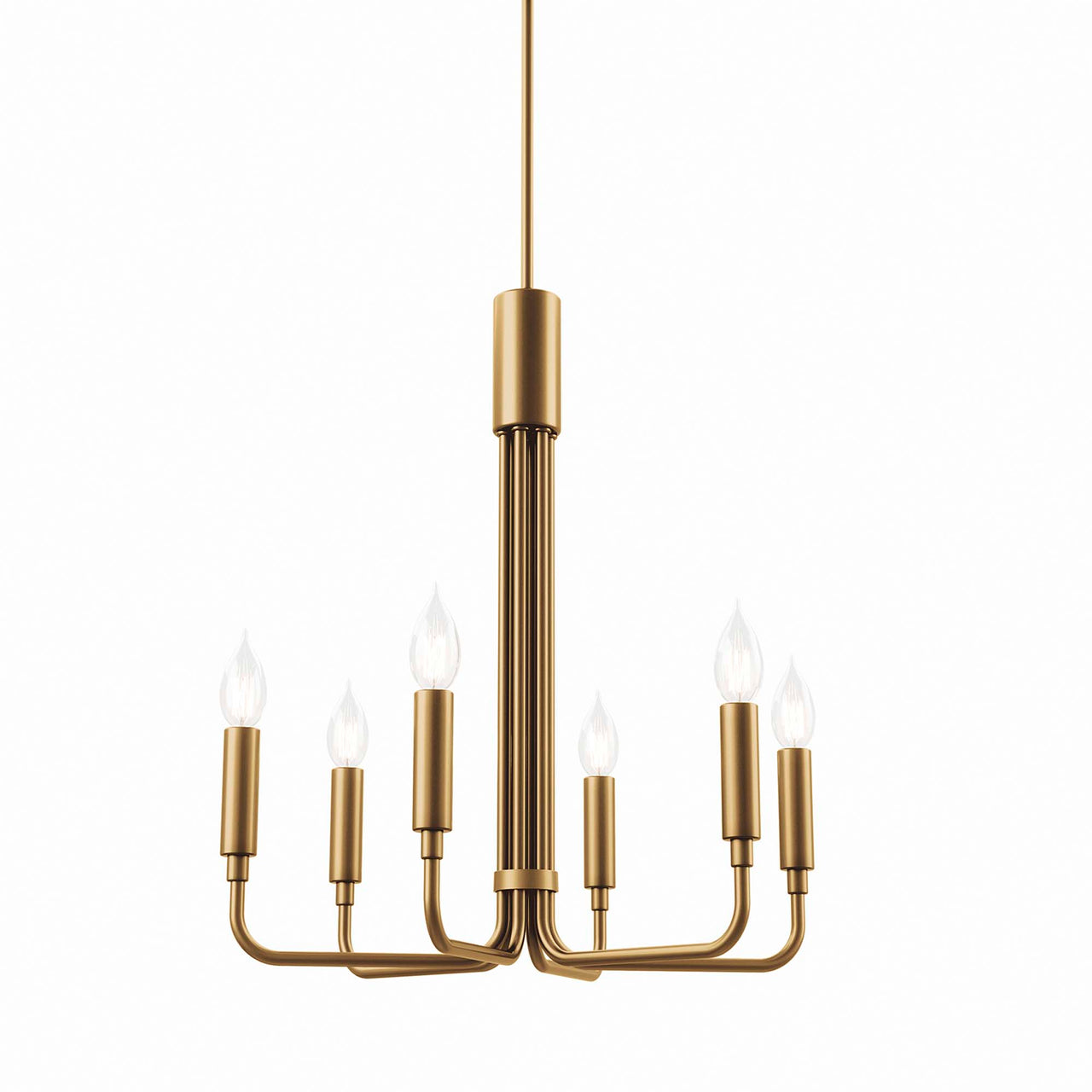 Ignite Chandelier, Small, Satin Brass