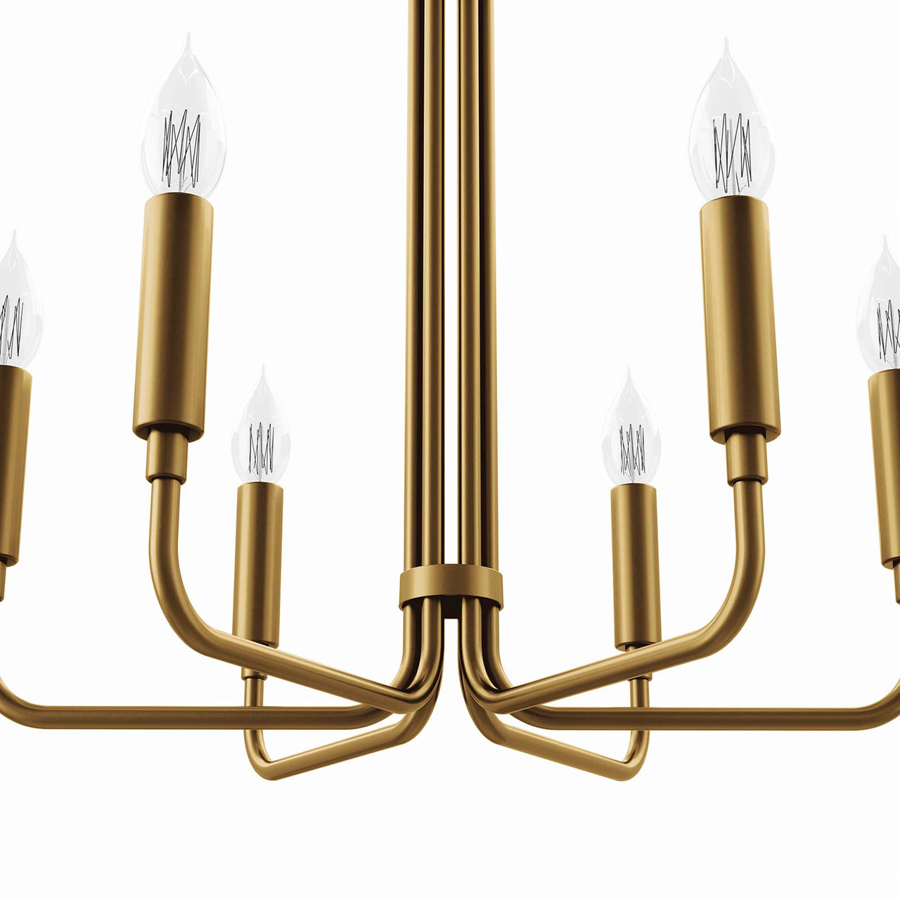 Ignite Chandelier, Small, Satin Brass