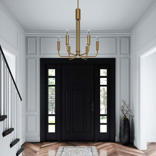 Ignite Chandelier, Small, Satin Brass