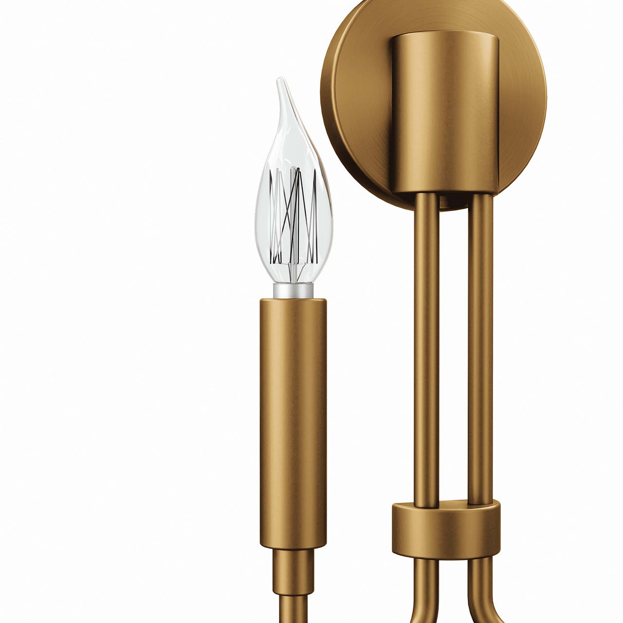 Ignite Wall Sconce, Satin Brass