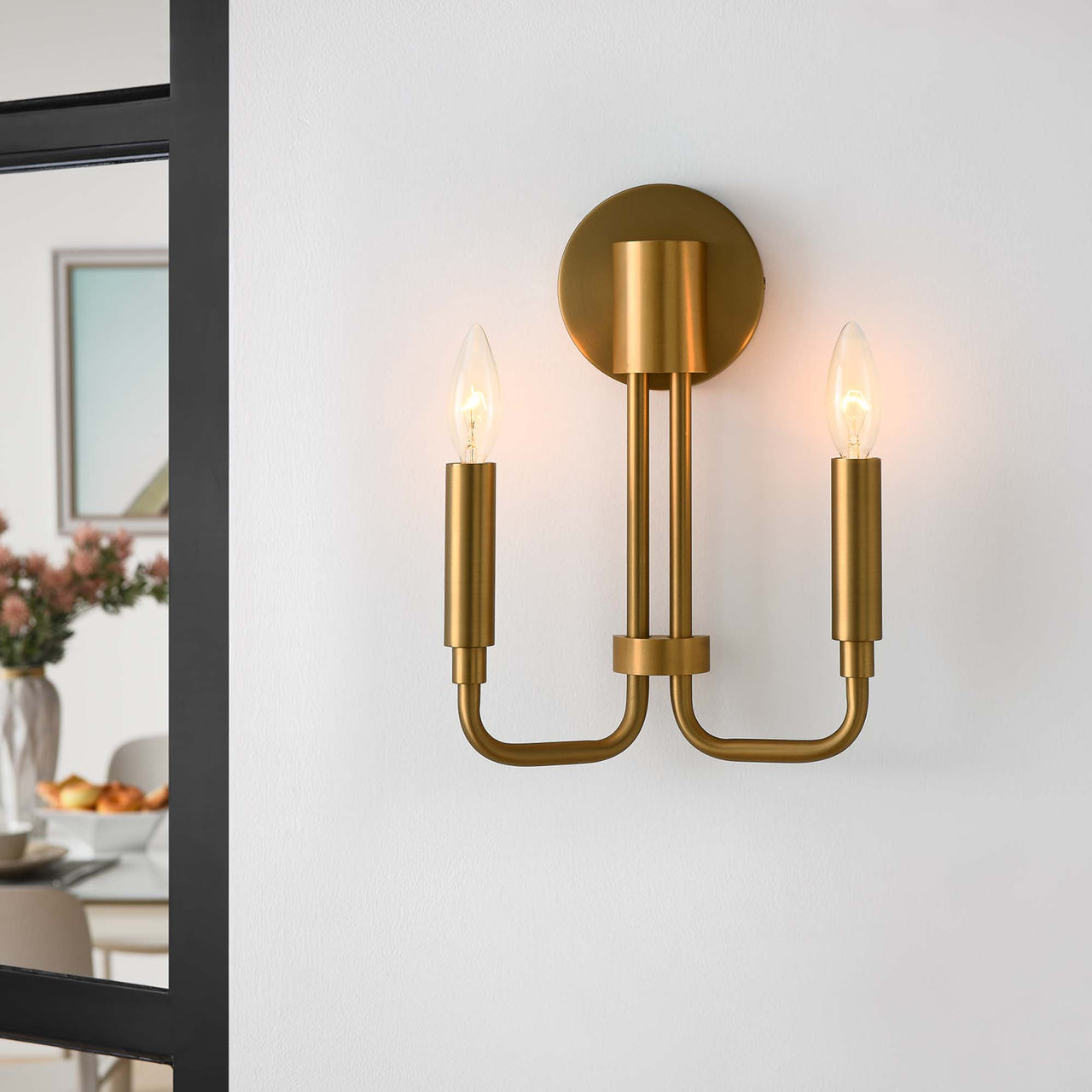 Ignite Wall Sconce, Satin Brass