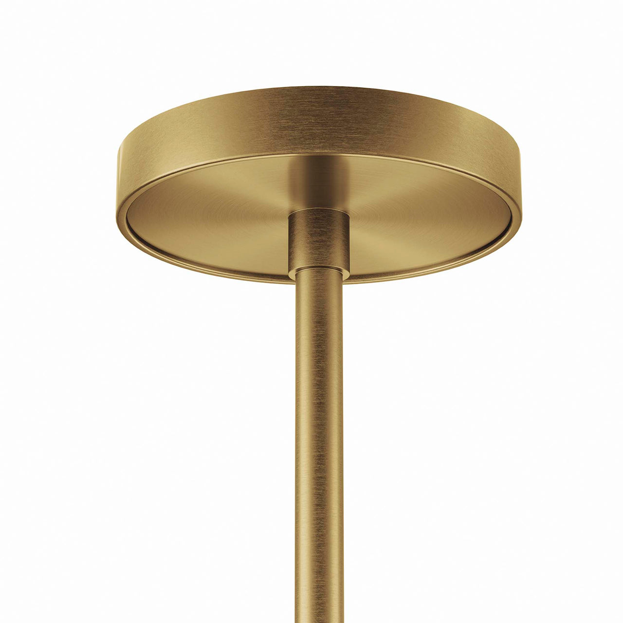 Luxvian Pendant Light, White & Satin Brass