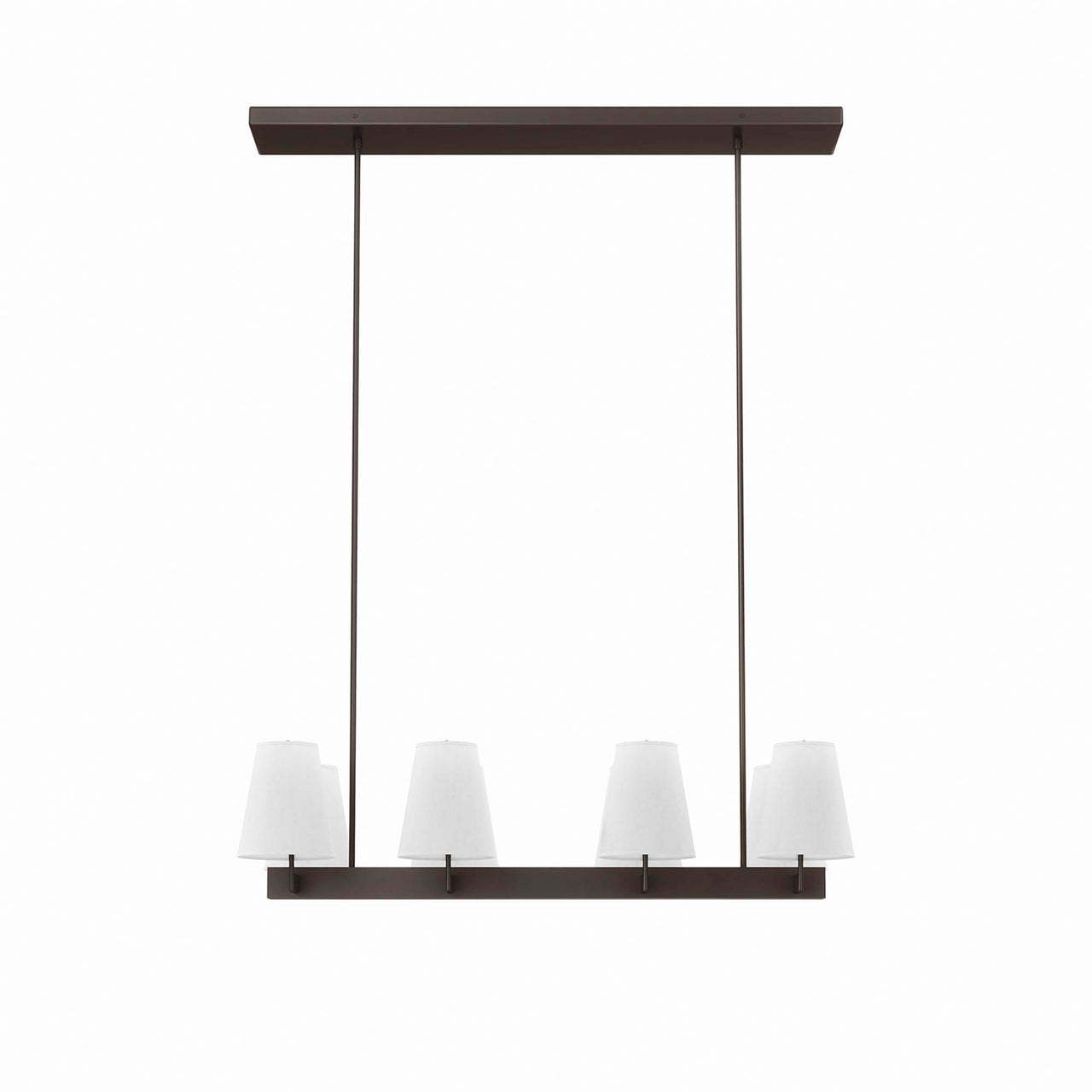 Tressan Chandelier, White & Bronze