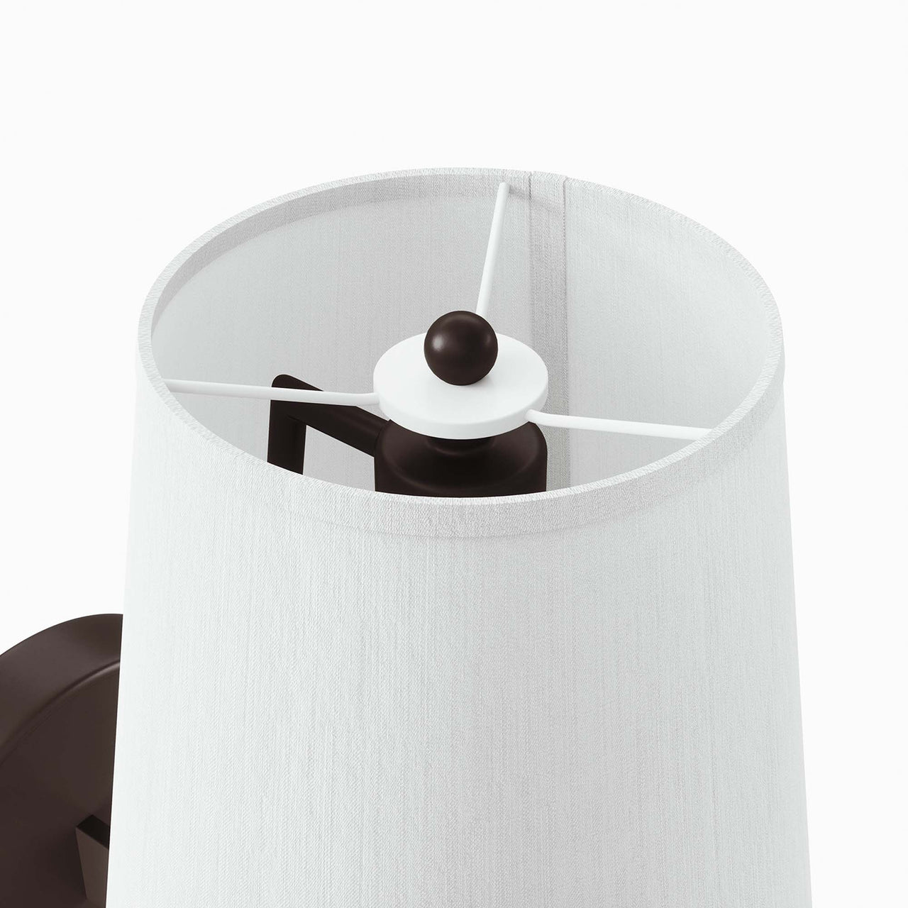 Bind Wall Sconce, White & Bronze