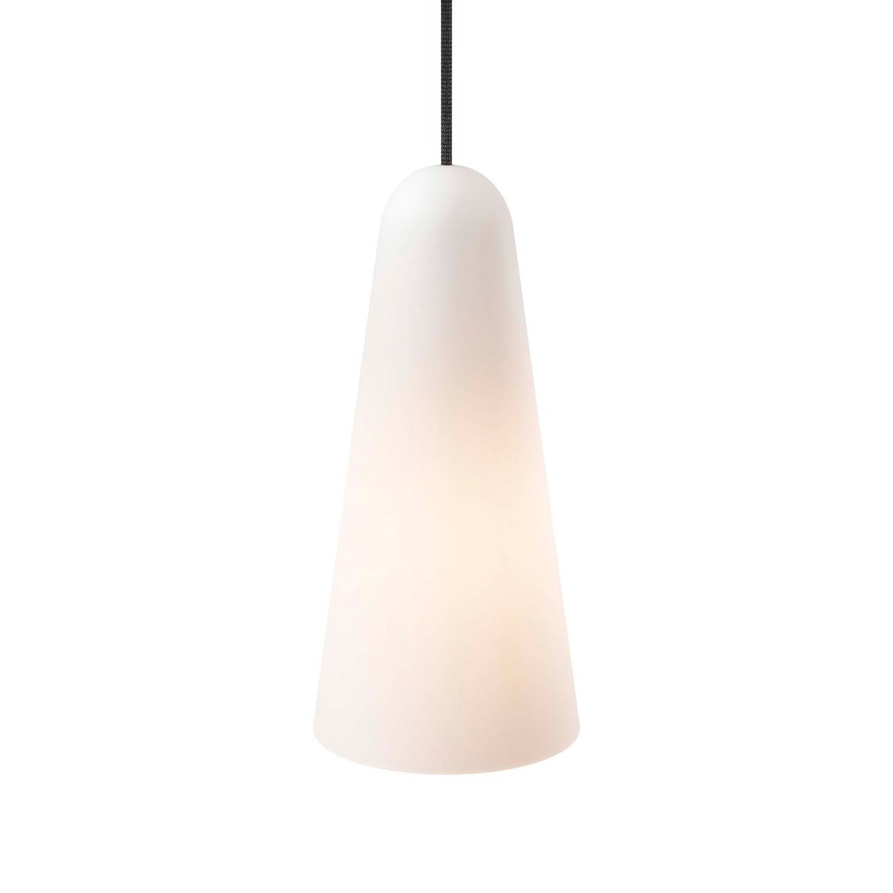 Lucen Pendant Light, Opal & Black