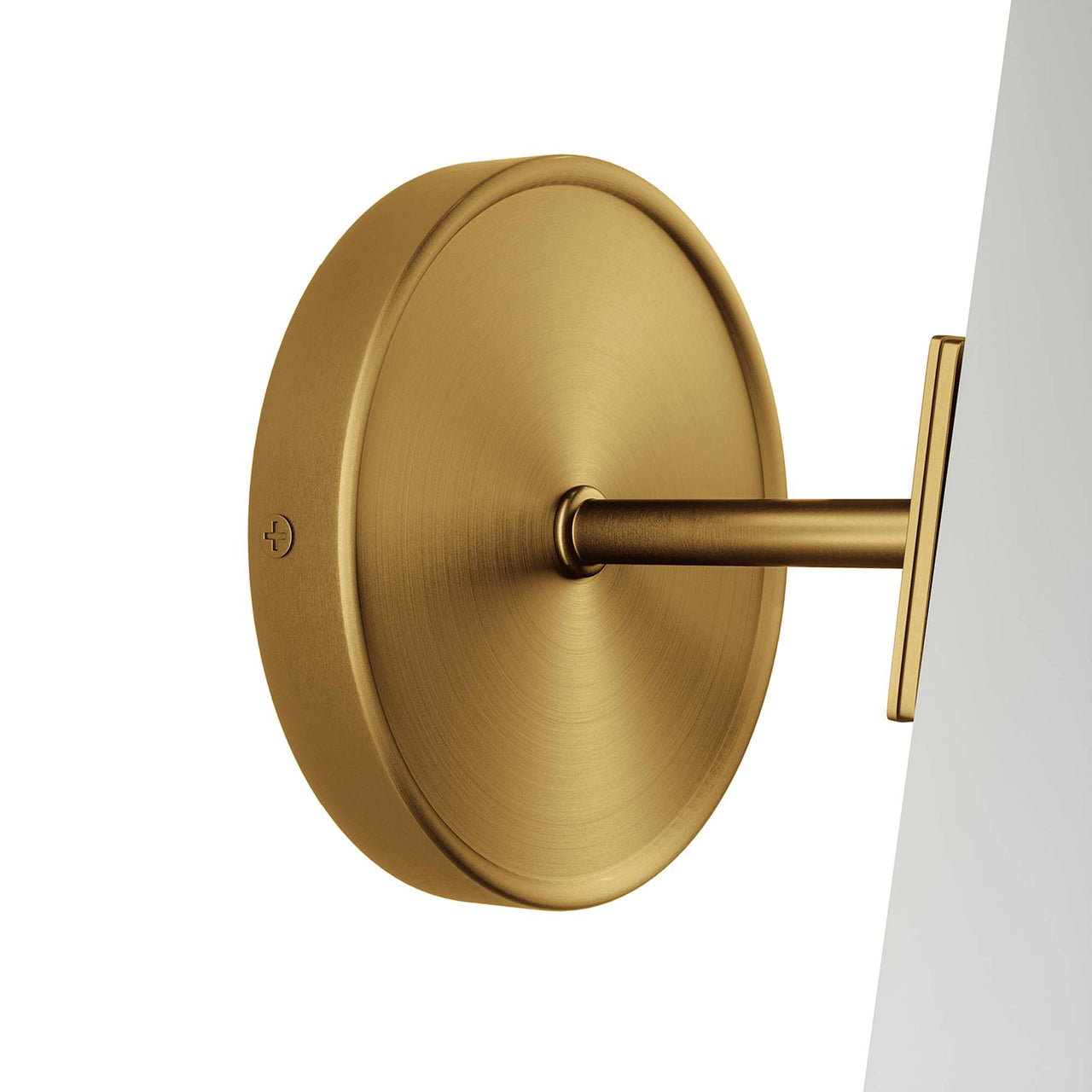 Lucen 1-Light Wall Sconce, Clear & Satin Brass