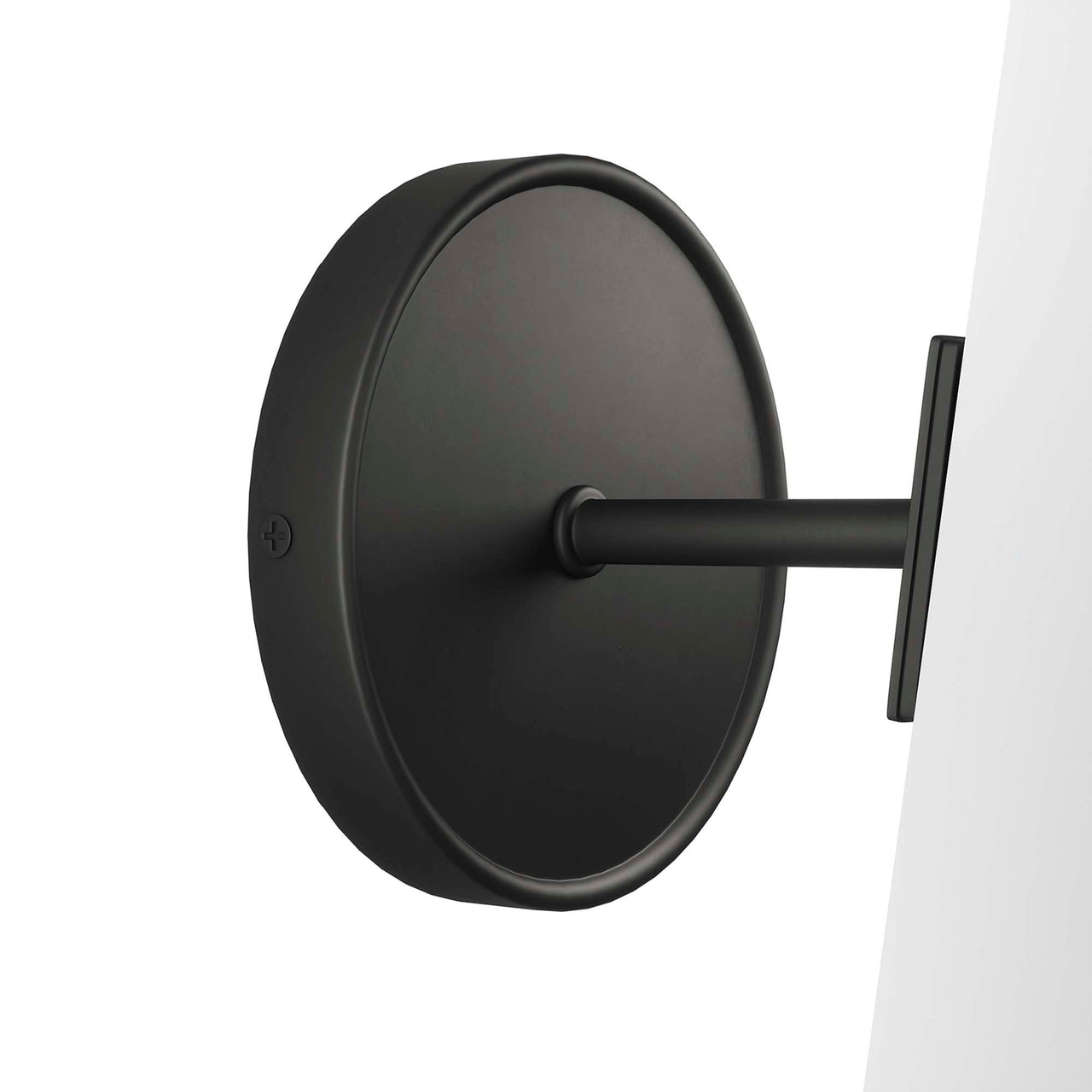 Lucen 1-Light Wall Sconce, Opal & Black