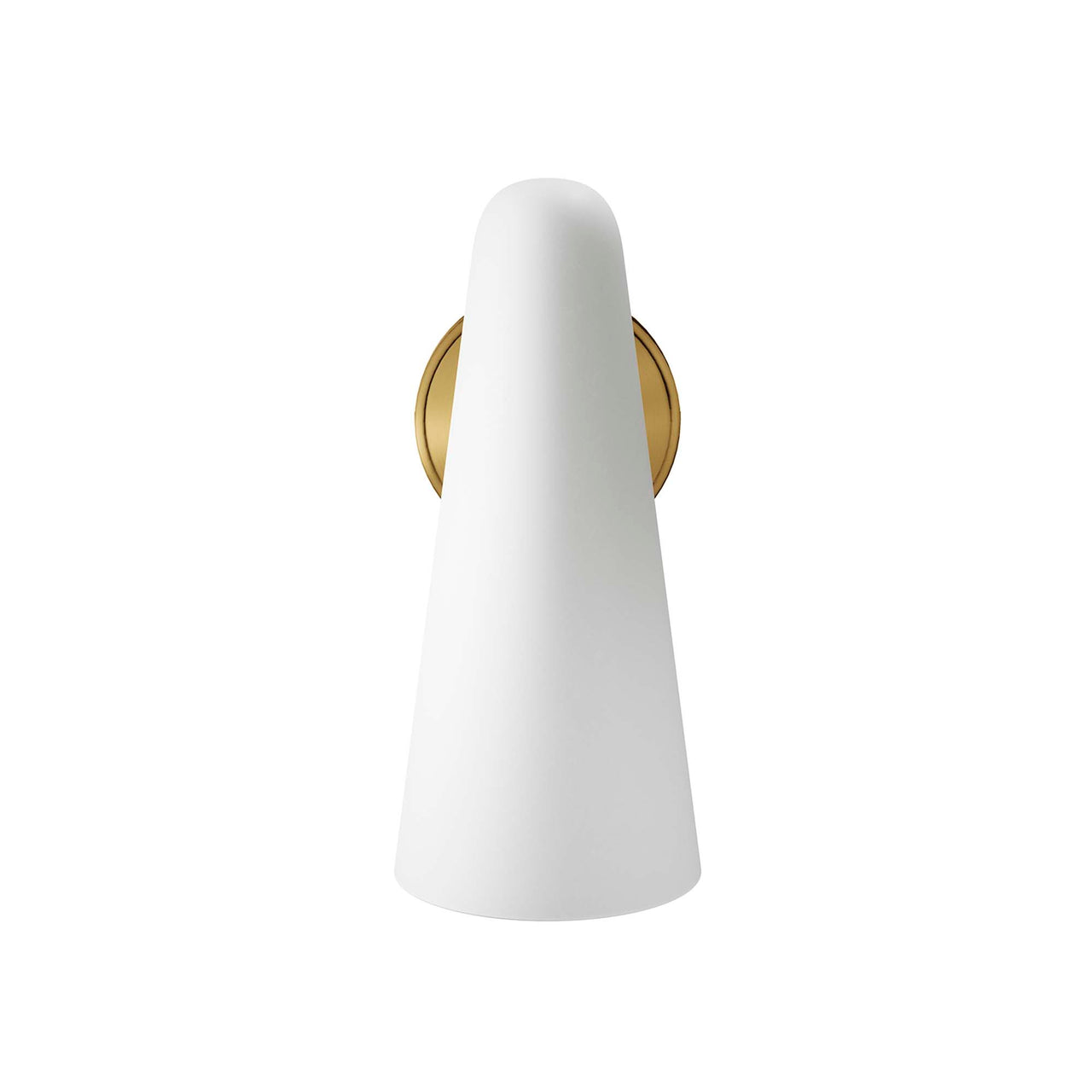 Lucen 1-Light Wall Sconce, Opal & Satin Brass
