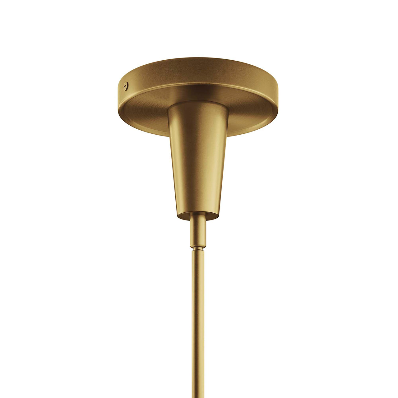 Lucen 3-Light Pendant Light, Clear & Satin Brass