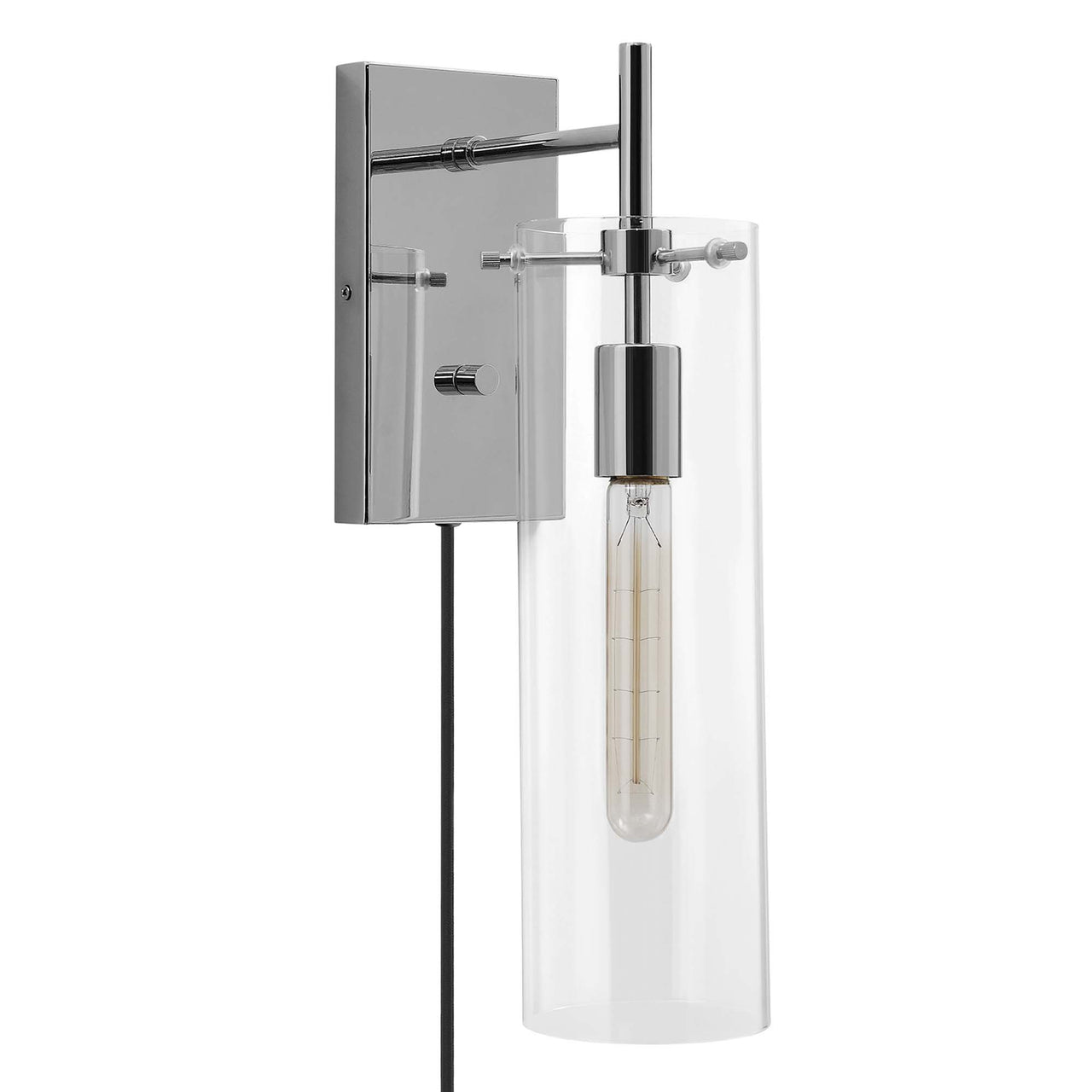 Caelum Wall Sconce w/ Plugin, Polished Nickel